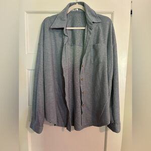 Soft Gray Button-Up shirt